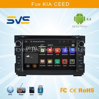 China Android 4.4 car dvd player GPS navigation for KIA CEED 2006-2012 with dvd/vcd/cd/mp3/cd-r for sale