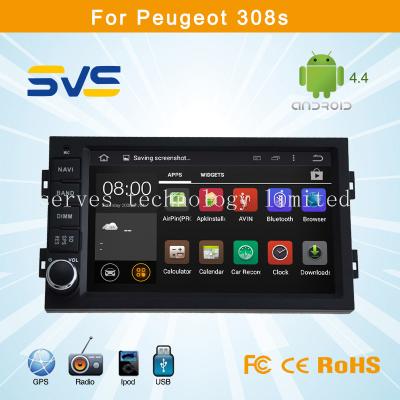 China Android 4.4 car dvd player GPS navigation for Peugeot 308S with BT TV USB Ipod car radio for sale