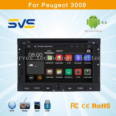 China Android 4.4 car dvd player GPS navigation for Peugeot 3008 5008 with wifi radio ipod mp3 for sale