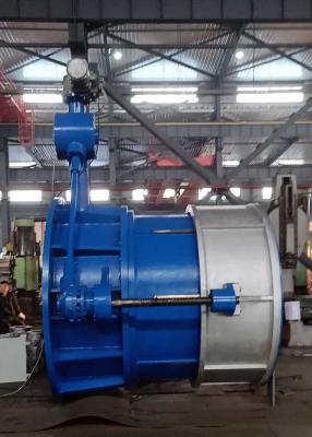 China DN2000 Anti Cavitation Fixed Cone Valve / Pressure Self Regulating Valve With Diversion Hood for sale