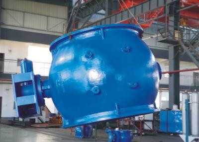 Chine Robinet à tournant sphérique excentrique malléable de bleu de fer d'AWWA DN2000 pour le système d'eaux d'égout/eau/eau de mer à vendre