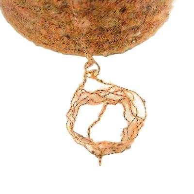China Cor que faz malha o fio escovado acrílico da mistura do Boucle do fio para tricotar manualmente à venda