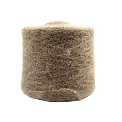 China Fluffy Brushed Yarn Lighter Long Fiber Hairy Alpaca Knitting Yarn Custom for sale