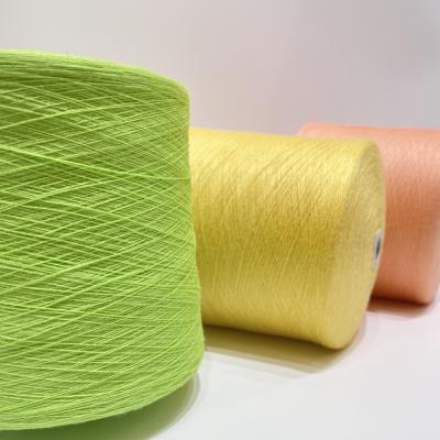 China Rabbit Like Soft Viscose Filament Yarn 28S/2 2/20NM 50%AC30%NY20%PBT 100 Colors for sale