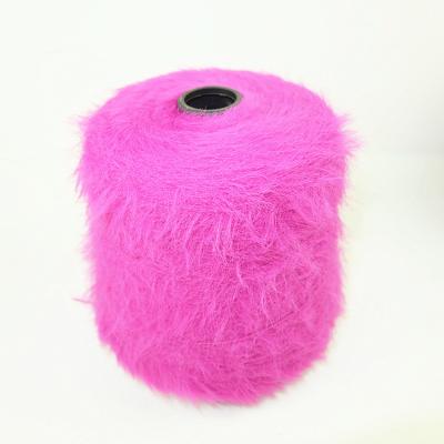 China Factory wholesale 100% polyester hand qualitative feather yarn for knitting scarf for sale