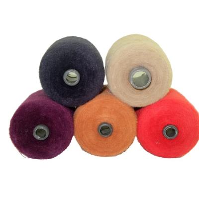 China Kundenspezifisches Ping Pong Yarn Soft Warm Pure-Nylonaufregungs-Wimper-Pelz-Garn für Strickjacken-Schal zu verkaufen