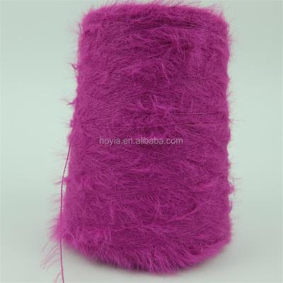 China Soft Fur Feather Angora Rabbit Yarn Soft Wool Yarn for sale