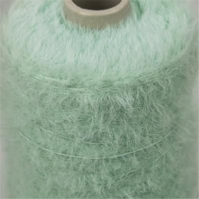 China Dyed Nylon Or Polyester Feather Yarn For Woven Knitting for sale