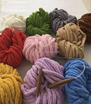Китай Пряжа синеля гигантской коренастой руки вязания крючком вязать для одеял продается