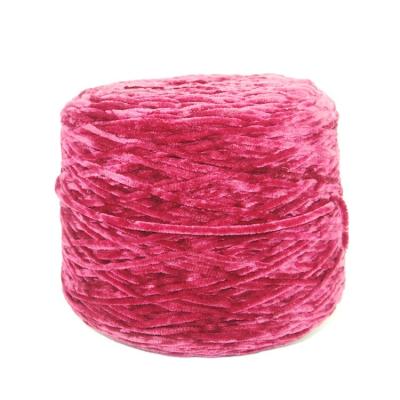China 100% Polyester Knitting Yarn Chenille Crochet Yarn For Weaving for sale