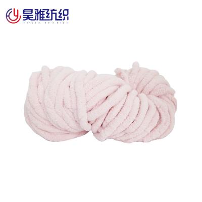 China Hand Dyed Knitting Chenille Yarn 100% Polyester Colorful for sale