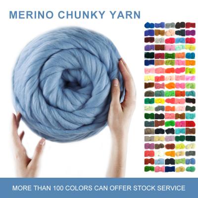 China Fio Merino de lãs acrílicas grossas do fio de Chunky Jumbo Hand Arm Knit para fazer malha à venda