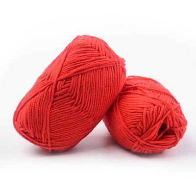 China 4ply 8ply Hand Arm Knit Yarn 50g 100g Crochet Milk Cotton Yarn For Hand Knitting for sale