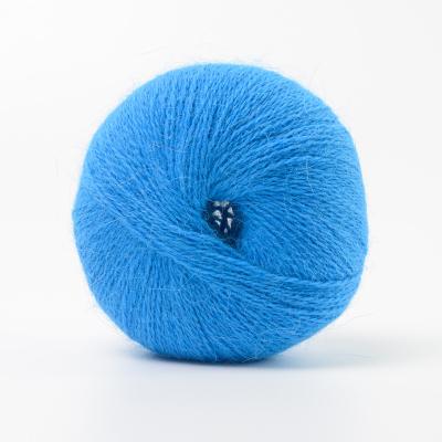China 1/15NM Rabbit Hair Yarn 15%Angora 5%Wool 30%VIS50%NY Blend Luminous Angora Knitting Yarn for sale