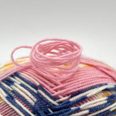 China Fio tingido de fiação extravagante 100% fio de tricô manual de lã pura à venda