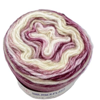 Chine Le mélange acrylique teint de coton de crochet de fil de drapeau bavardent le tricotage à la main à vendre
