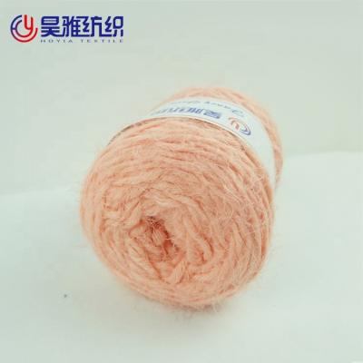 China 100% Polyester 1/1.2NM Soft Velvet Yarn For Handmade Bag for sale