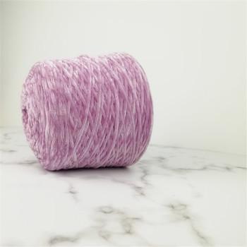 China 100% Polyester 1/6NM Soft Velvet Chenille Yarn For Crocheting Knitting Fancy Yarn Crochet en venta