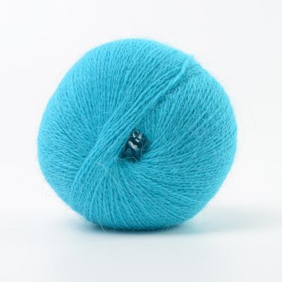China Customed 1/15NM 50% ANG 50% Nylon Soft Fluffy Grow Mink Hair For Knitting Sweater Cardigan à venda