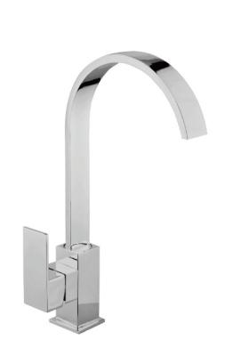 China Single Lever Grade A Brass Kitchen Sink Mixer Taps / Kicthen Faucets With 35mm Ceramic Cartridge For Tank for sale