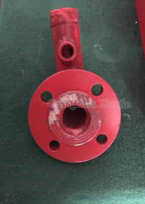 China Red / Sliver Steel Flange Fire Fighting Accessories Connecting Pipe for sale