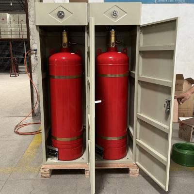 China 100L FM200 Cabinet Extinguisher W/ 2 Nozzles Swift Effective Fire Suppression Fire Extinguishing Agent for sale