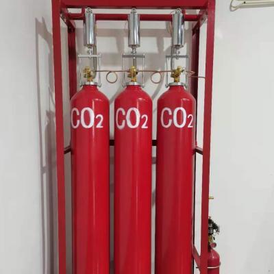 China Quick Response Pipe Network CO2 Fire Suppression System 70Ltr 0.6kg/L Filling Rate 6.0MPa Nitrogen Pressure for sale