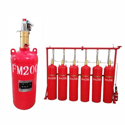 China FM200 Sistema de supressão de gás Pressão de armazenamento 2,5 Mpa Classe de incêndio C Incêndios à venda
