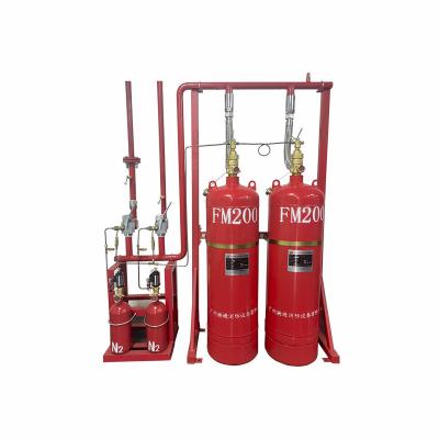 China Red FM200 Fire Extinguishing System For High Fire Rating A Fires 90L en venta