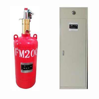 China Gemakkelijk te installeren Single Zone FM200 Fire Cabinet System Rood Kleur Klasse A/B/C Bescherming Te koop