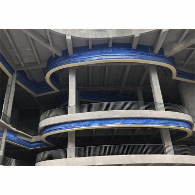 China Industrial Automatic Blue Lnorganic Fire Roller Shutter Wall Mounted Rolling Design GB14102-2005 Compliant. for sale