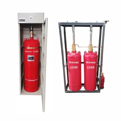 China Modo de arranque automático NOVEC1230 Sistema de supressão de incêndio Extintor vermelho de alta segurança interior à venda