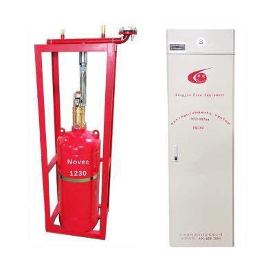 China Indoor Fire Safety NOVEC1230 Fire Suppression System Automatic Starting for sale