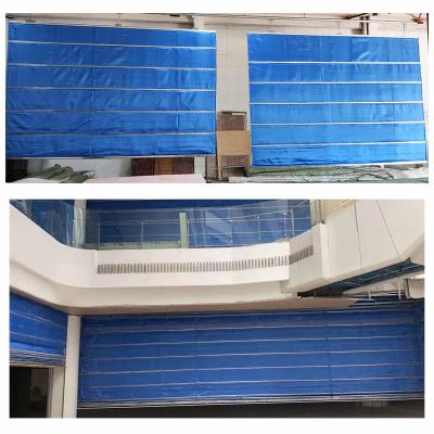 China Blue Fire Retardant Roller Curtain For Fire Prevention Needs And Solutions Te koop