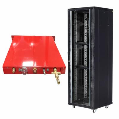 China Automatic Red Rack Fire Suppression System with Novec 1230/FM200 Agents for sale