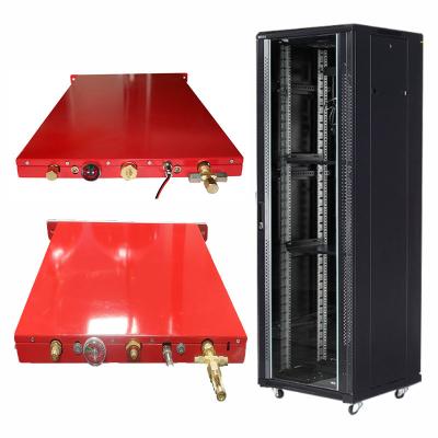 China Durability Server Automatic Fire Suppressor Automatic Clean Gas Red Rack Fire System for sale