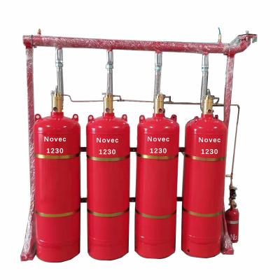 China Sistema de extinción de incendios NOVEC 1230 respetuoso con el medio ambiente cilindro de acero certificado GSG\TUV en venta