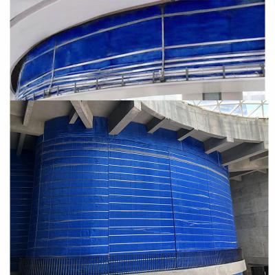 China Blue Inorganic Fire Roller Shutter For Industrial Polymer Doors for sale