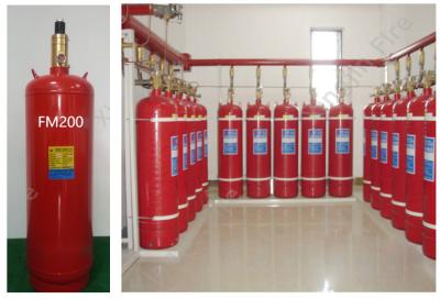 China 100L Cylinders Manual FM200 Gas Suppression System Colorless Tasteless for sale