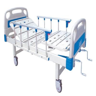 China Two Functions Clinic Nursing Patient Adjustable Manual Hospital Bed for sale