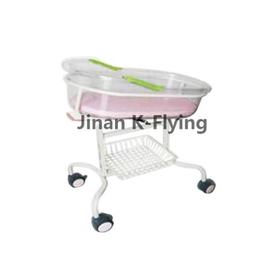 China 4 Wheels Steel Tilted Manual Hospital Bed For Baby for sale