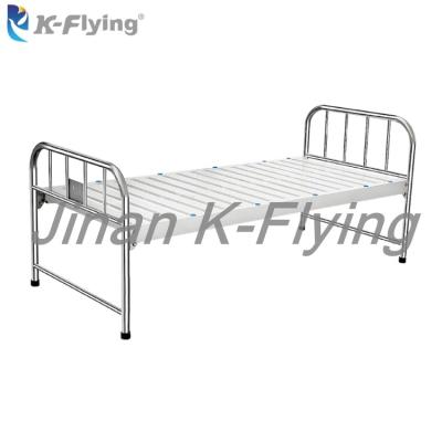 China Cold Rolled Steel Portable Medical Flat Hospital Patinet Nursing Bed for sale