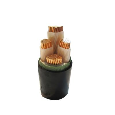 China Black Steel Armored 4 Core HV XLPE Cable , 132kV HV Coaxial Cable for sale