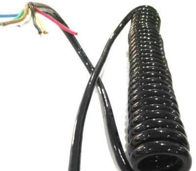 China Los PP aislaron el cable en espiral de la base 300V 2, cable eléctrico del espiral 300V en venta