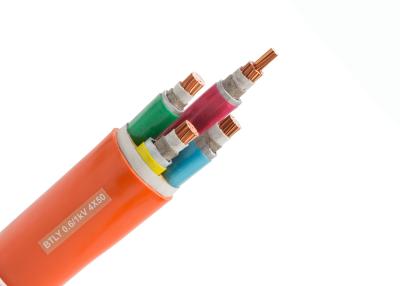 China Estándar resistente al fuego del cable de transmisión de la base 5x16mm2 de la envoltura 5 de LZSH IEC60502 en venta