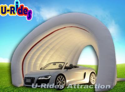 China White Shell Inflatable Car Garage Tent Outside 4M Inflatable Trade Show Booth for sale