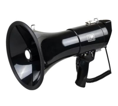 China 800M Battery Powered Megaphone Rechargeable Black Plastic Megaphones 1 Channel for sale