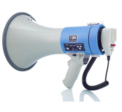 China 8 X 1.5V 25W Recording Megaphone 260S Time Police Siren Horn Recording Voice for sale