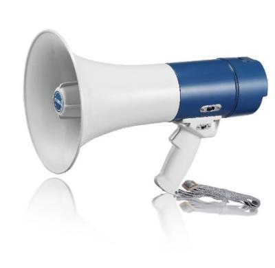 China 25W Raded 50W Police Siren Horn Portable Megaphone With Microphone CE for sale