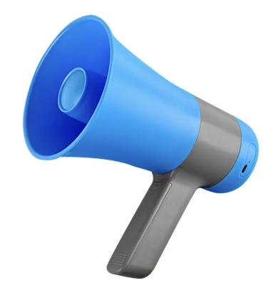 China 300 To 1000 Cycle Compact Lightweight Handheld Megaphone Bullhorn ABS Siren Functions for sale